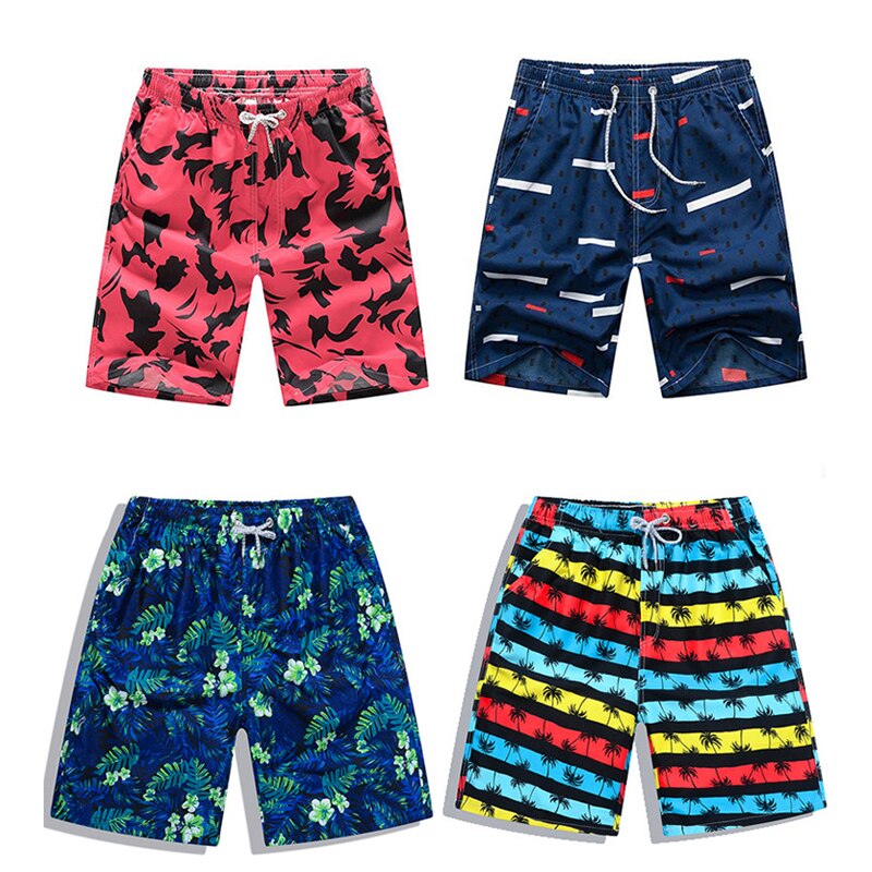 Men's Quick-Dry Printed Swimming Trunks