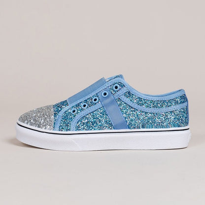 Women's Colorful Sequin Canvas Shoes