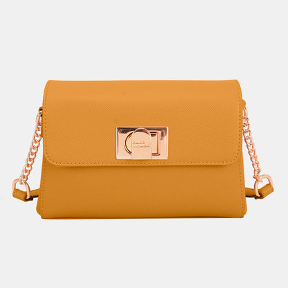 David Jones Leather Crossbody Bag