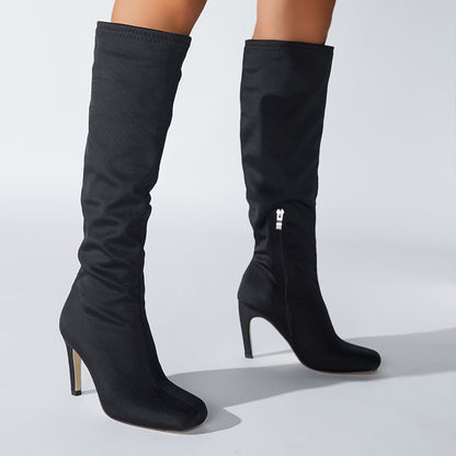 Women's Knee Length High Heel Boots