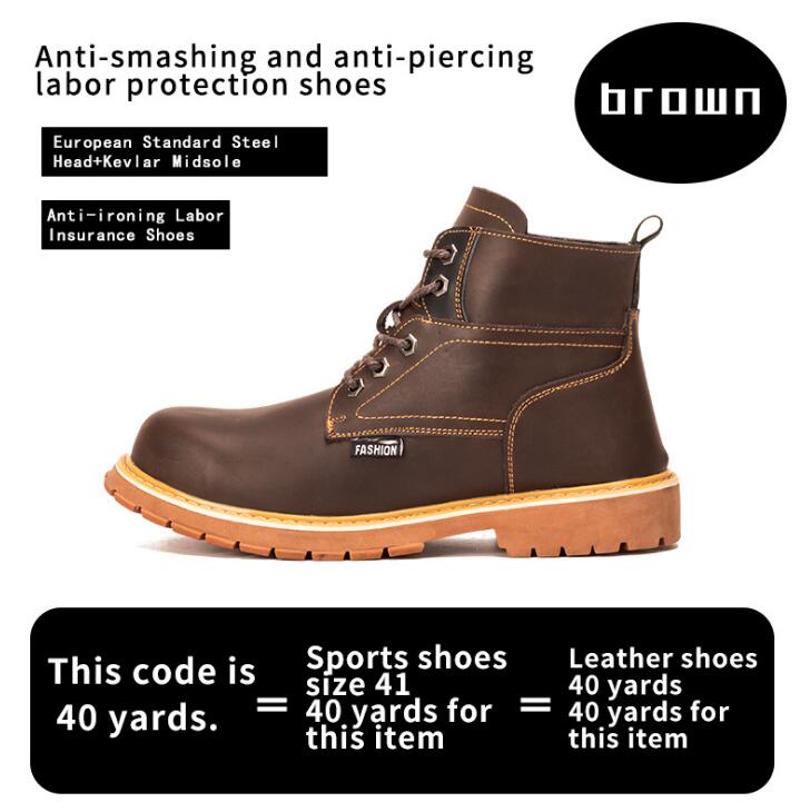 Men's Safety Anti-Puncture Work Boots