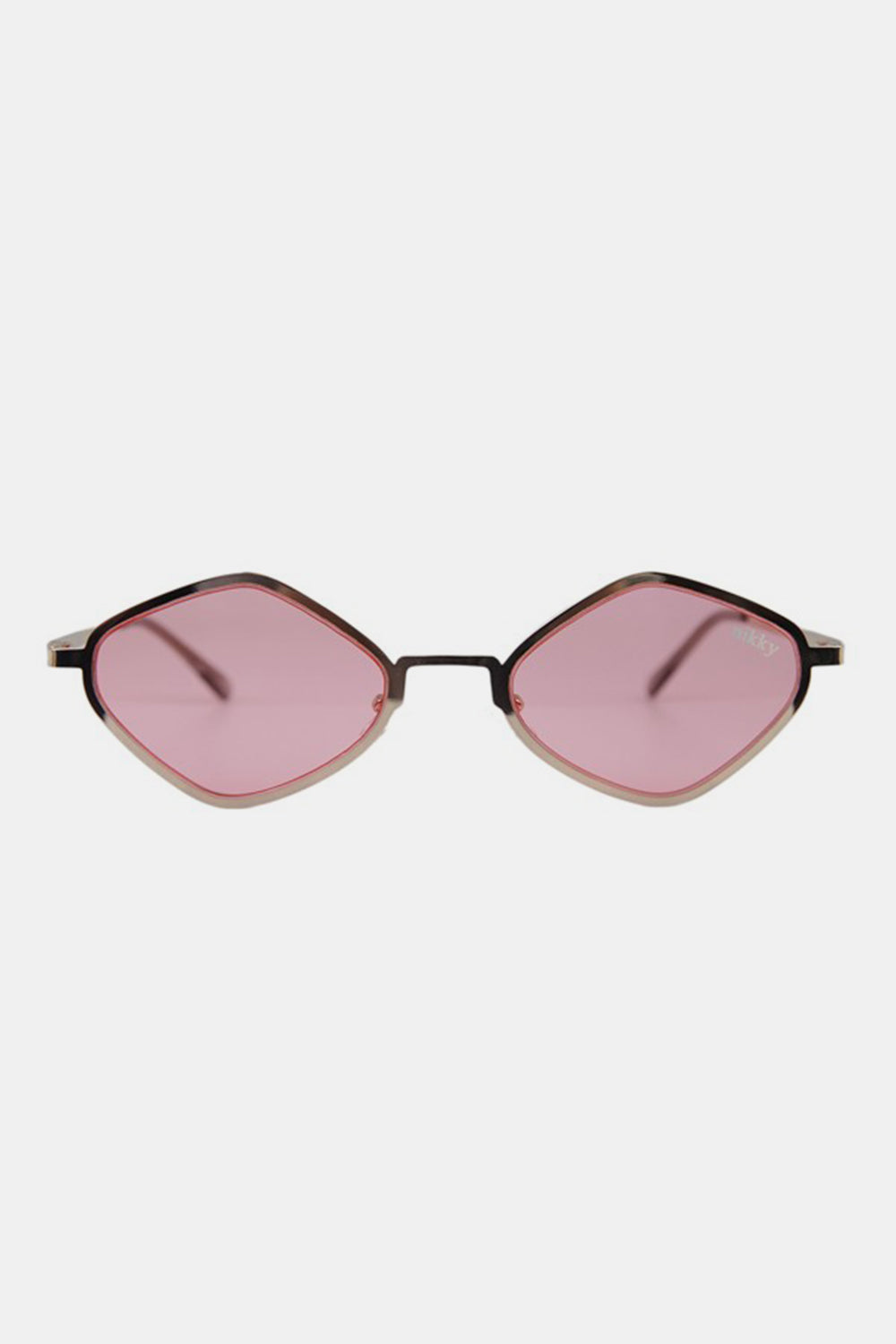 Nicole Lee Metal Frame Geometric Sunglasses