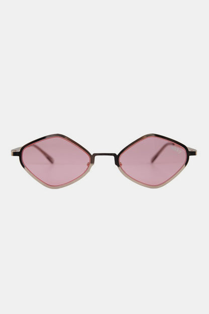 Nicole Lee Metal Frame Geometric Sunglasses