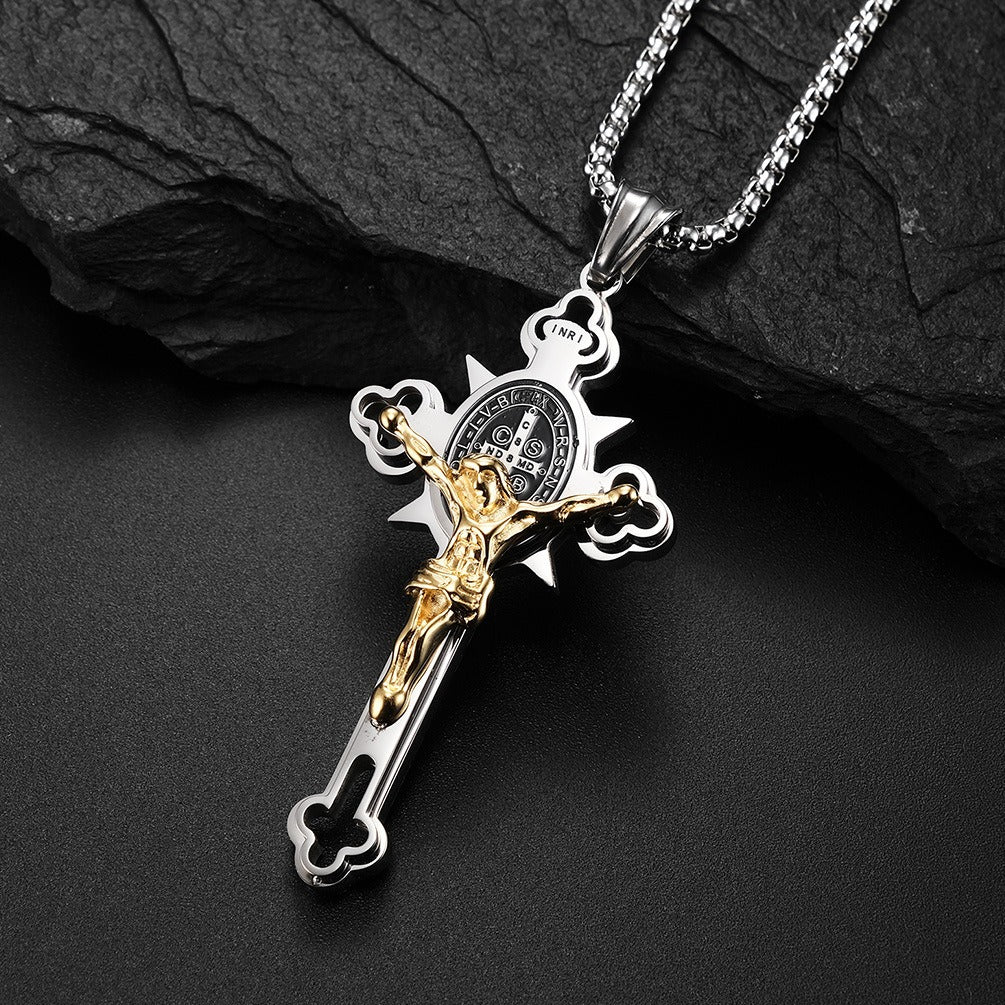 Titanium Steel Cross Necklace