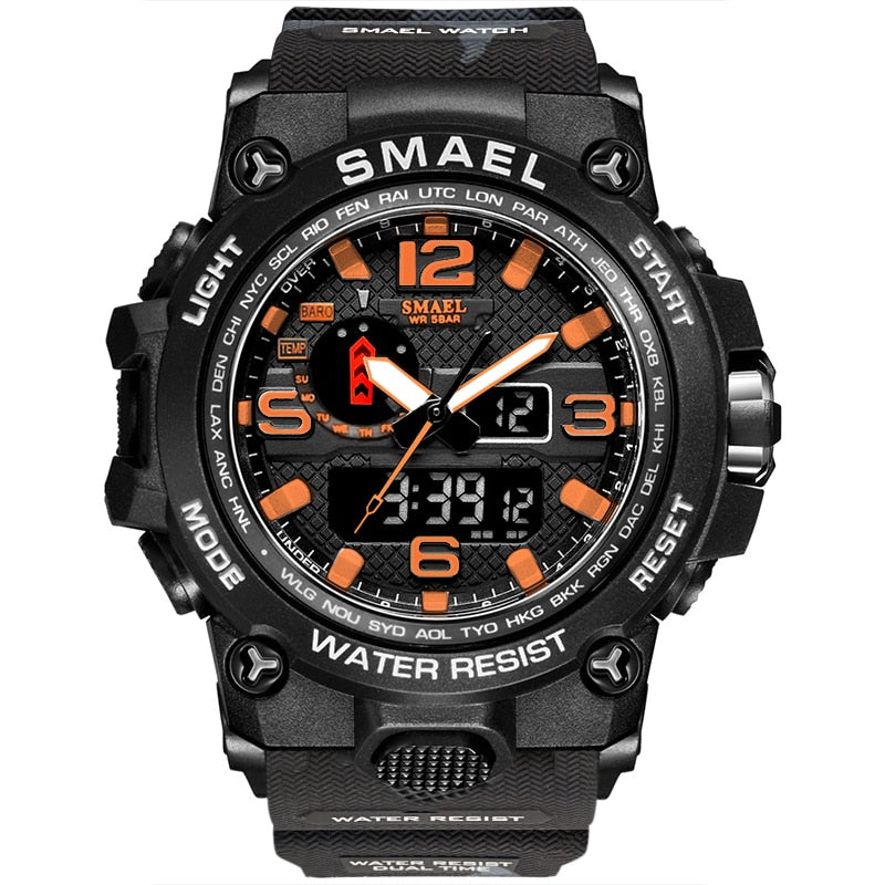 Men's 50M Waterproof Military Watch