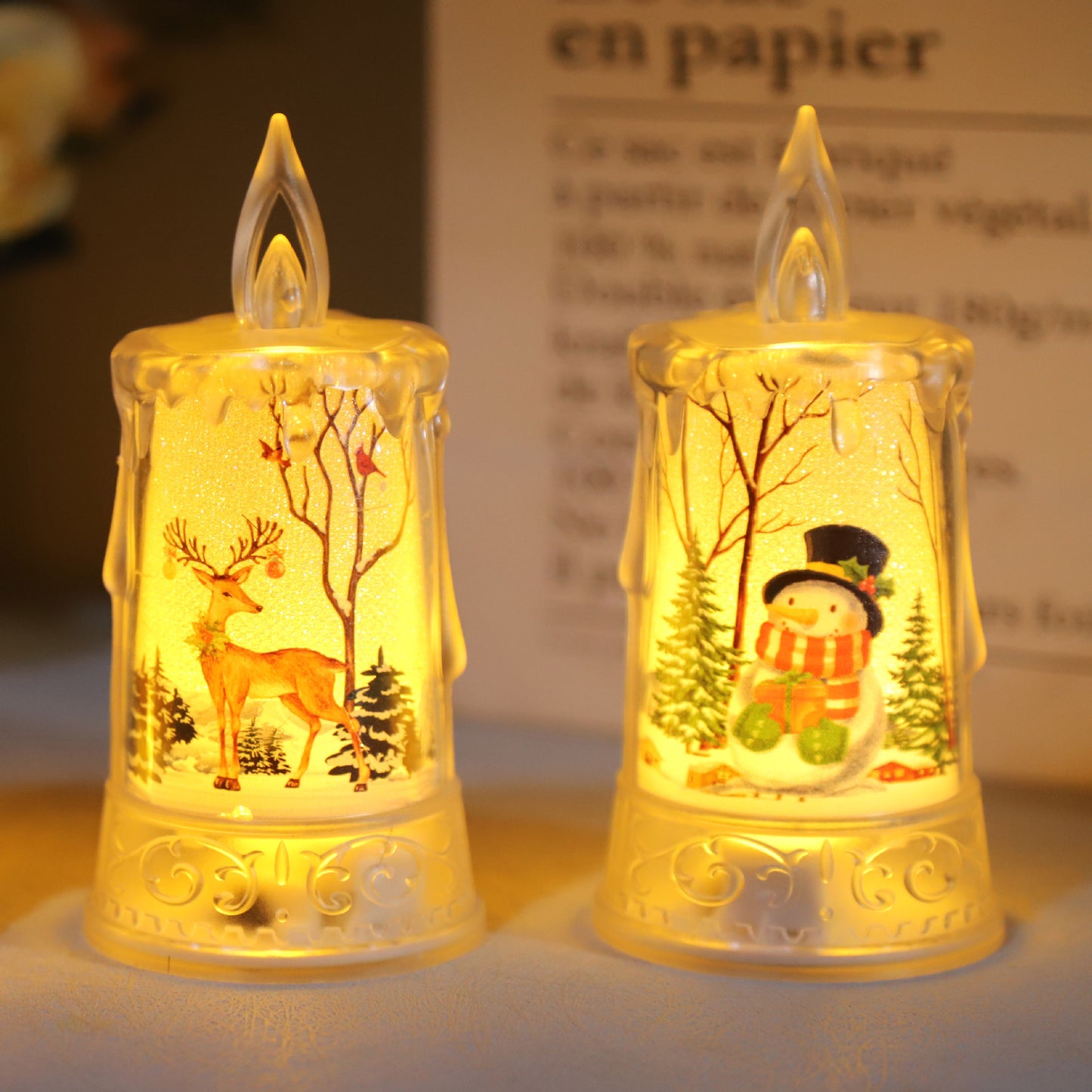 Christmas LED Battery Operated Candle