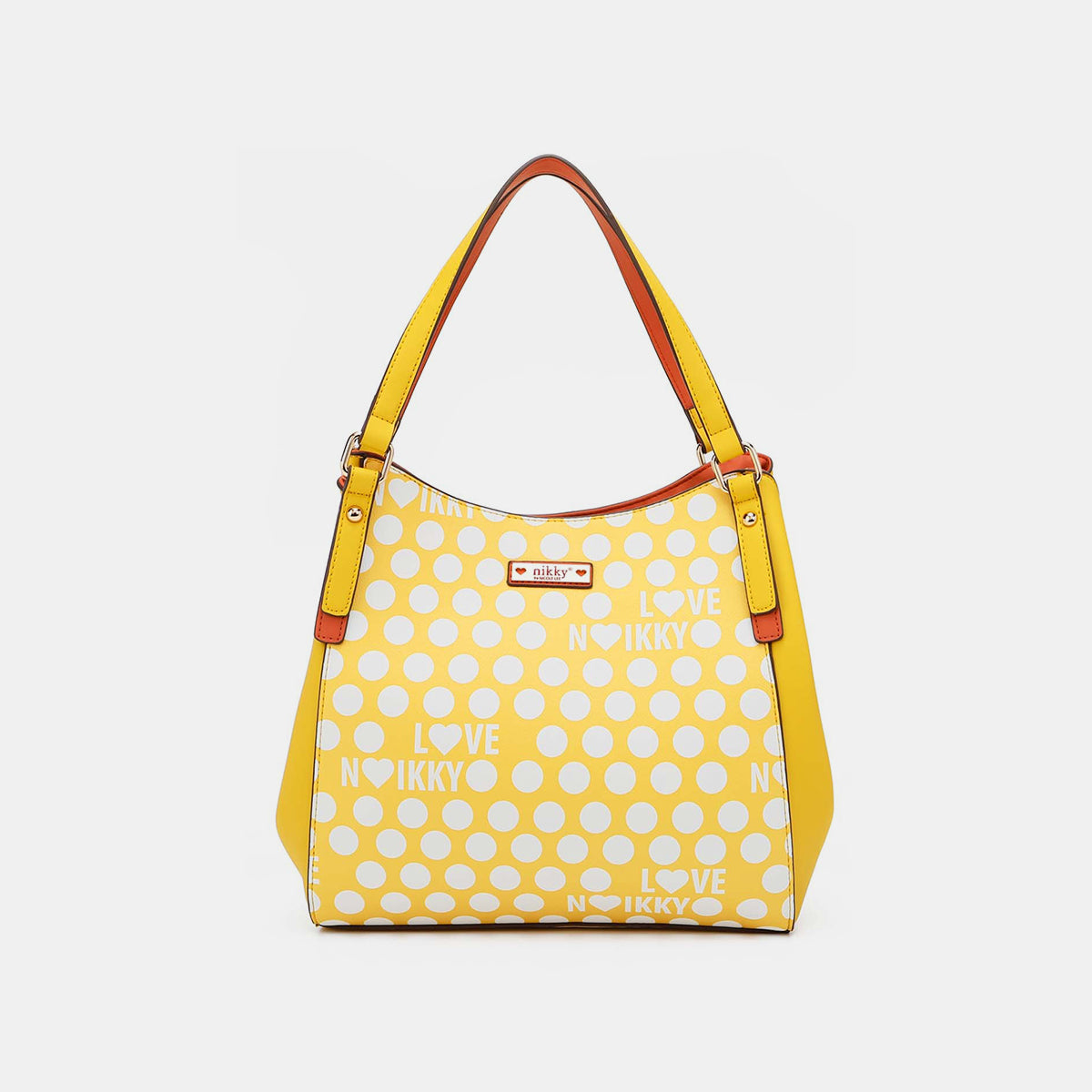 Nicole Lee Contrast Polka Dot Handbag