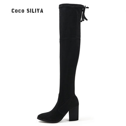 Women's Knee-High Heel Boots