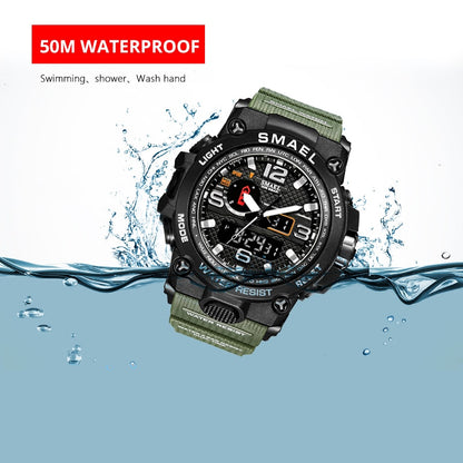 Men's 50M Waterproof Military Watch