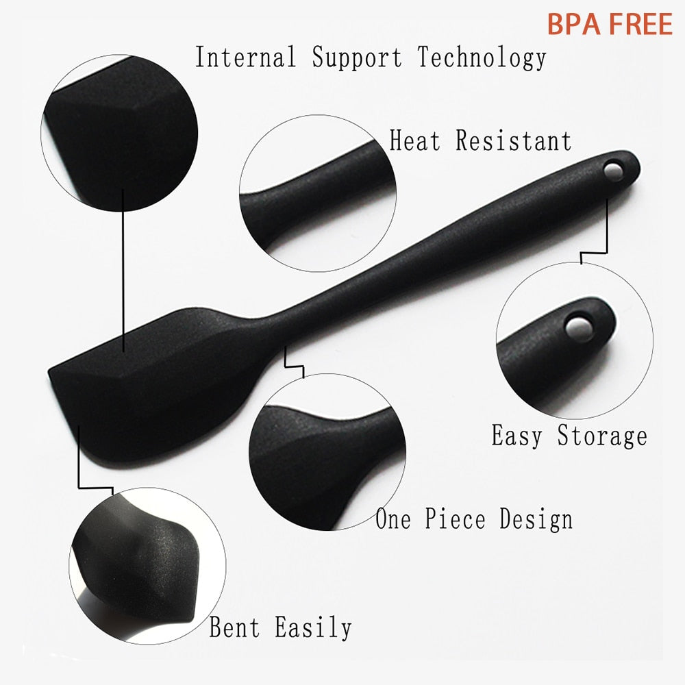 6 Pcs Silicone Spatula Set