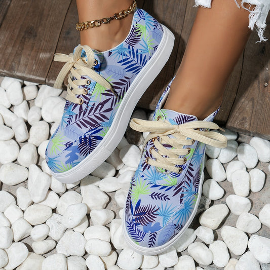 Women's Flower Print Casual Shoes