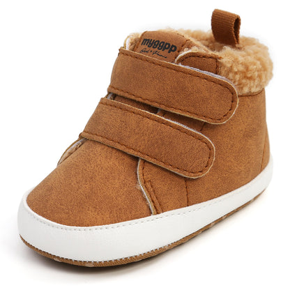 Unisex Kid's High-Top Winter Velcro Boots