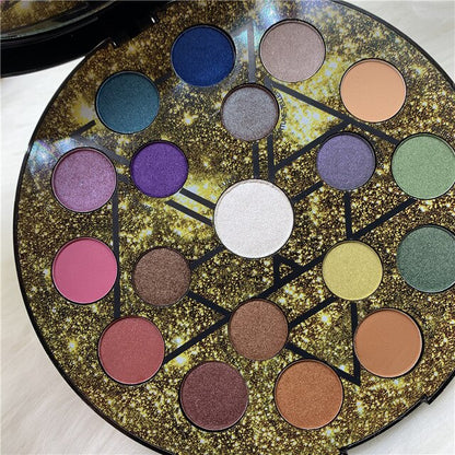 Women's 19-Color Waterproof Eyeshadow Palette