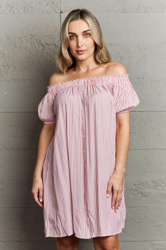 Ninexis Off The Shoulder Mini Dress