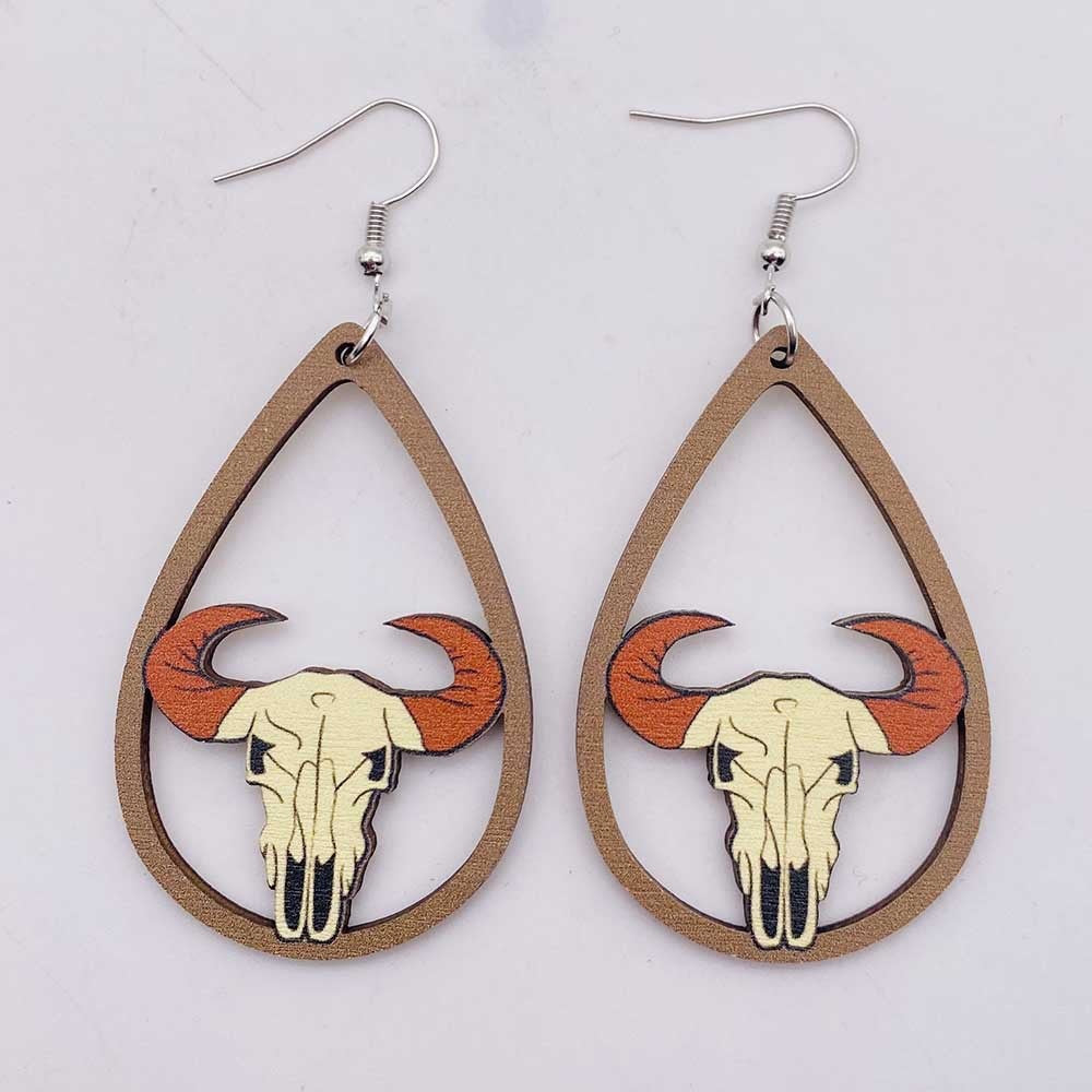 Women's Western Style Cow and Boots Earrings