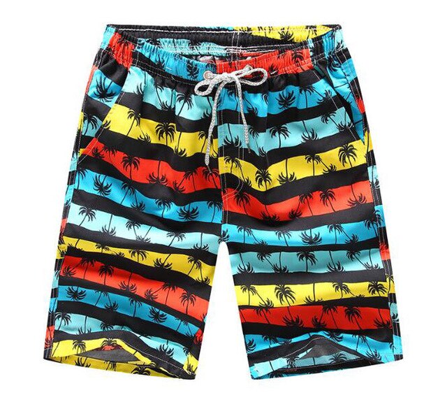 Men's Quick-Dry Printed Swimming Trunks