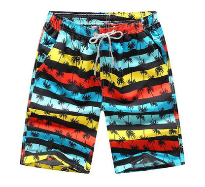 Men's Quick-Dry Printed Swimming Trunks