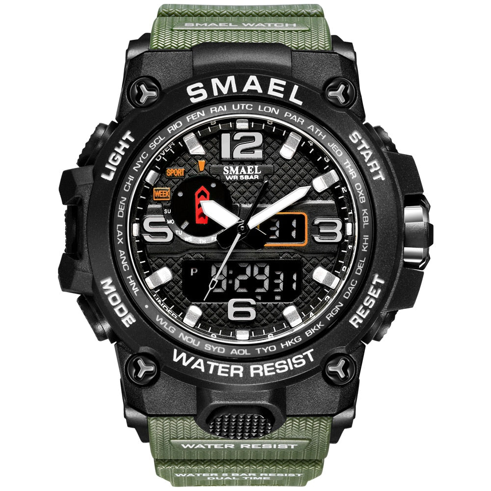 Men's 50M Waterproof Military Watch