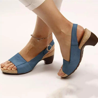 Women's Fish Mouth Heel Sandals