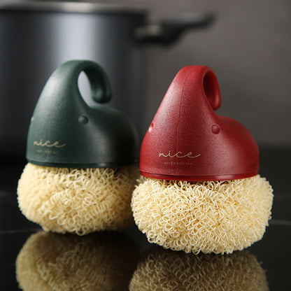 Short Handle Pot Brush Dish Washing Brush Household Kitchen Pot Brush Cleaning Ball Does Not Lose Wire Stove Decontamination Oil Stain Brush