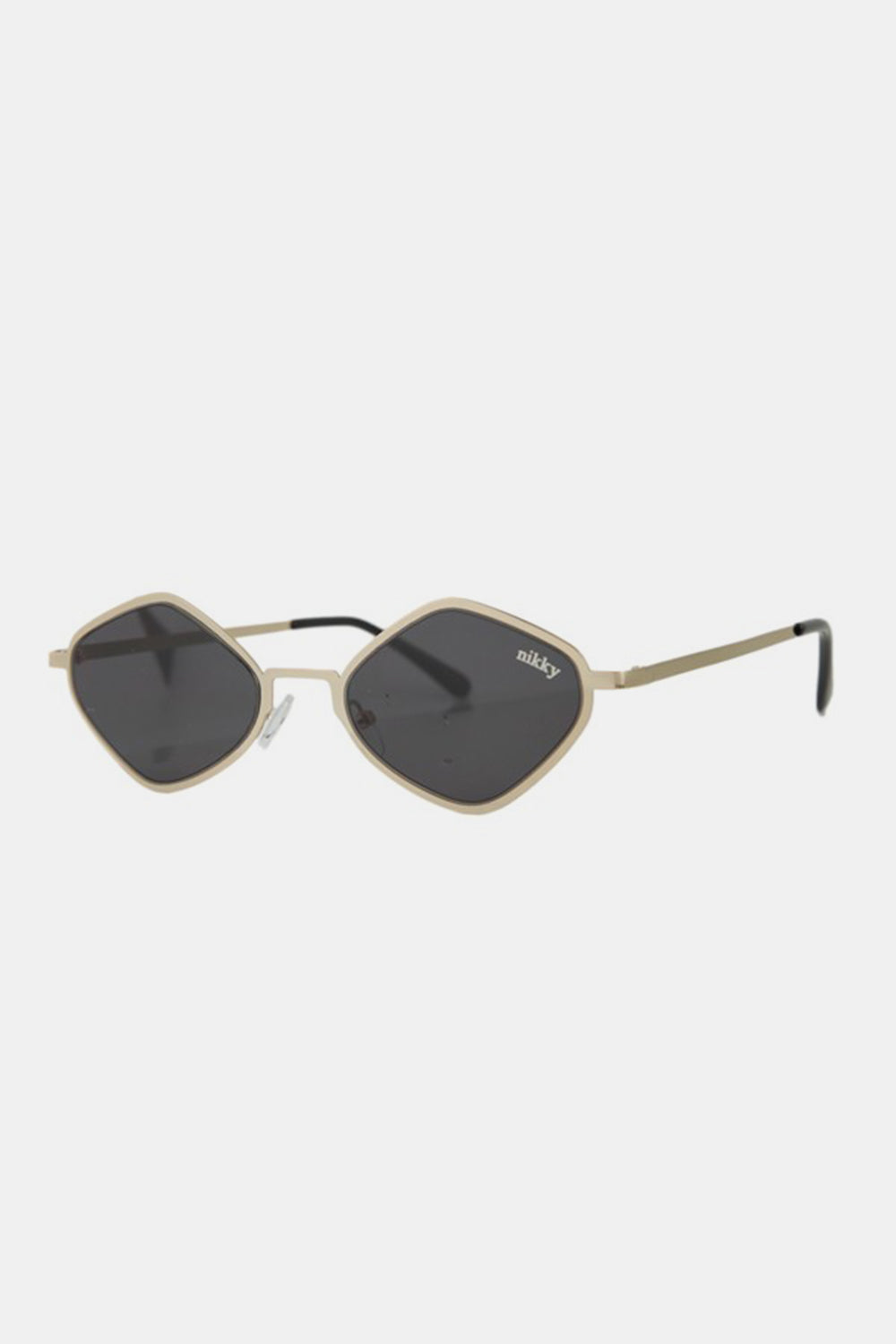 Nicole Lee Metal Frame Geometric Sunglasses