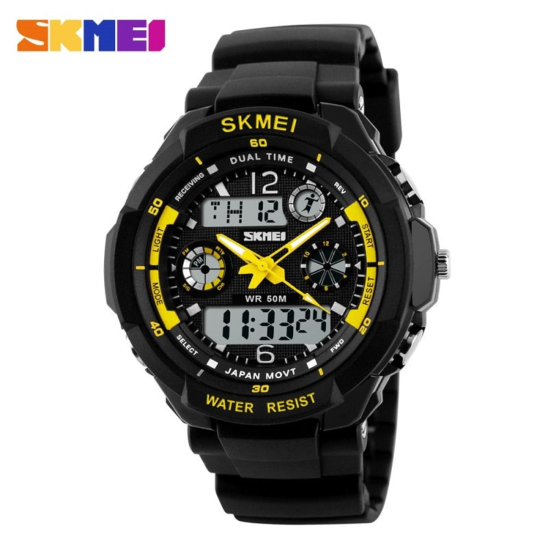 Men's Digital Multifunction Military Sports Watch