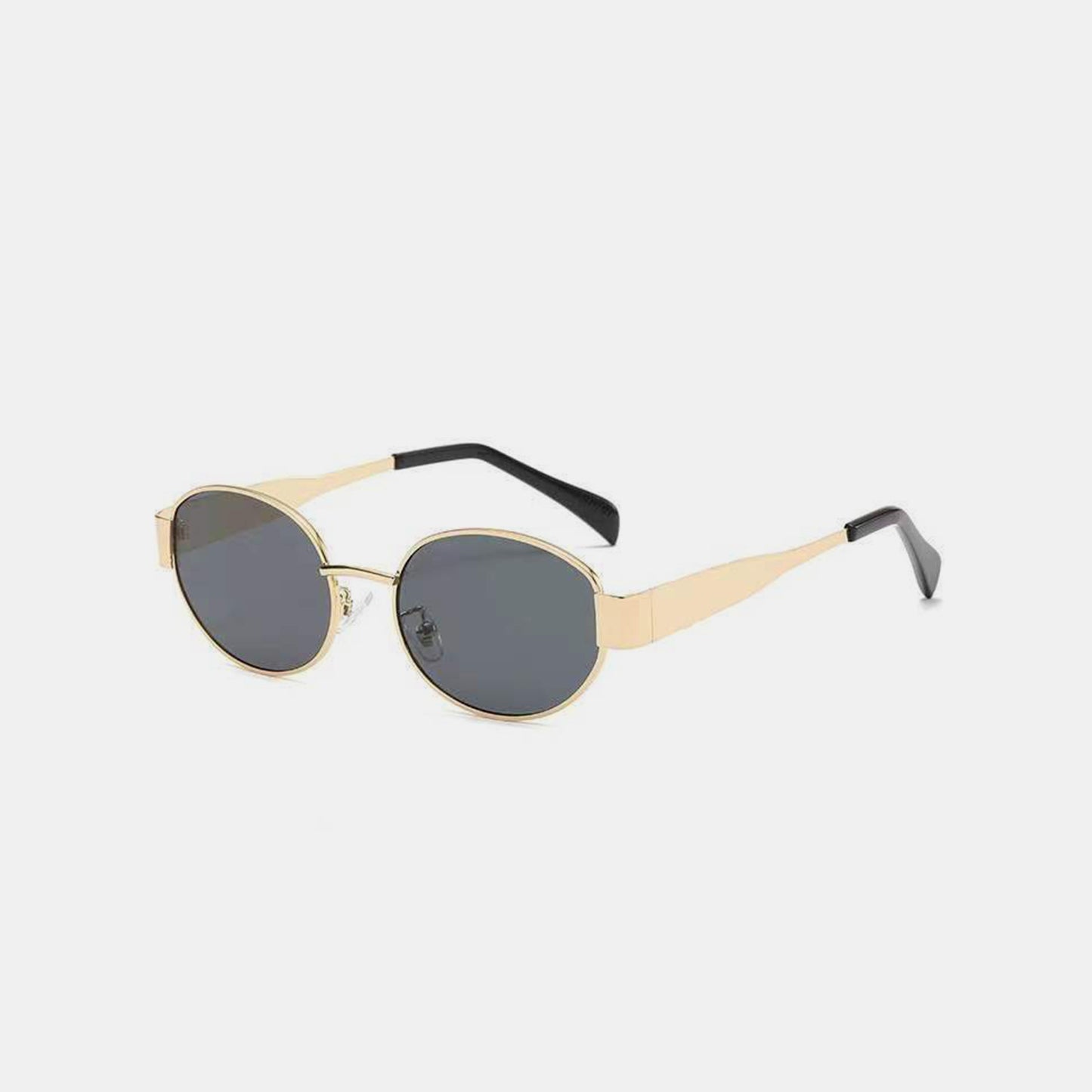 Unisex Men's/Women's Metal Frame Oval Sunglasses