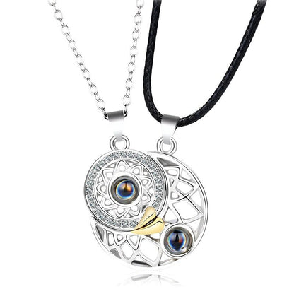 Couple's Sun and Moon Necklace