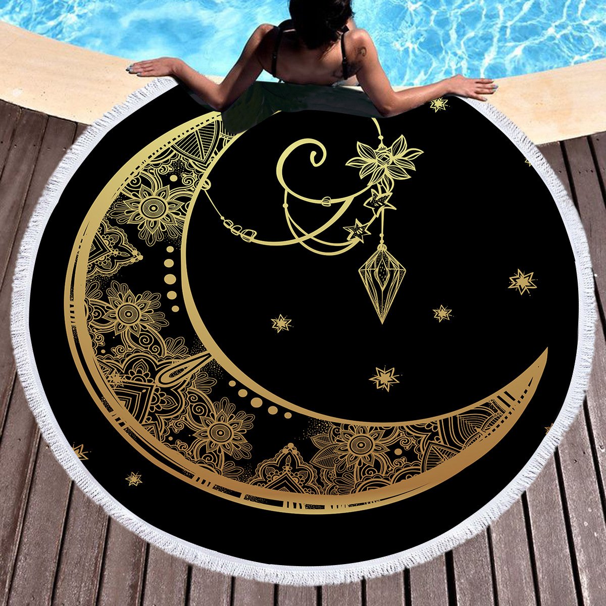 Moon Boho Bathing Blanket