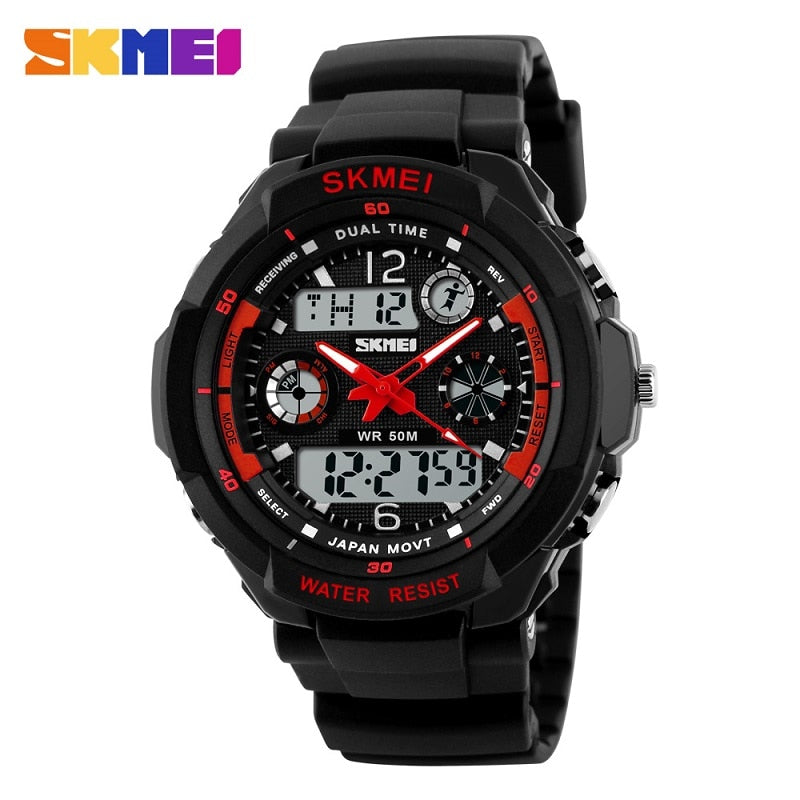 Men's Digital Multifunction Military Sports Watch