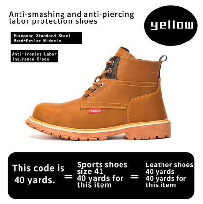 Men's Safety Anti-Puncture Work Boots