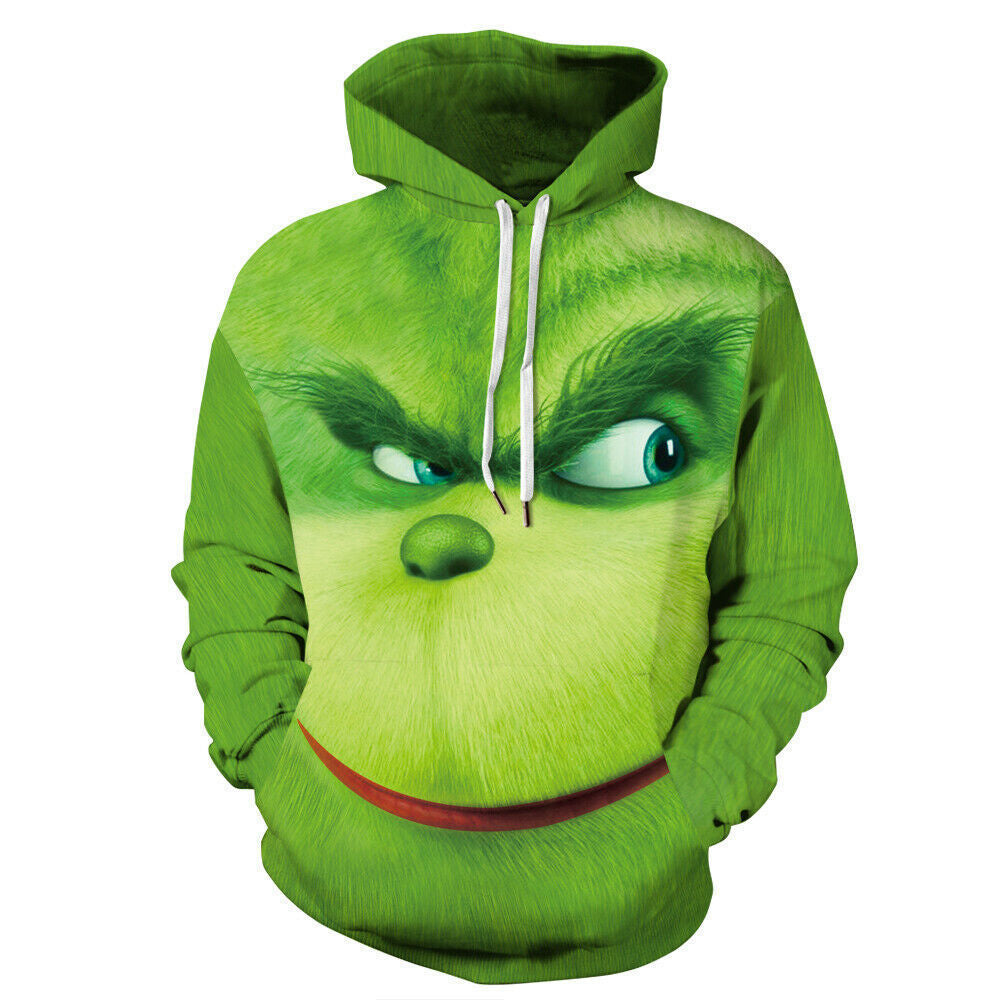 The Grinch 3D Zipper Hooded Pullover