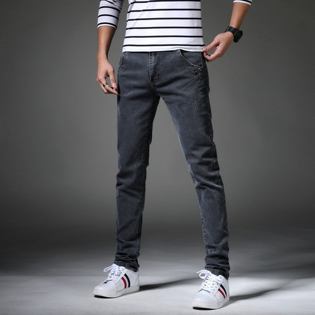 Men's Distressed Skinny Jeans