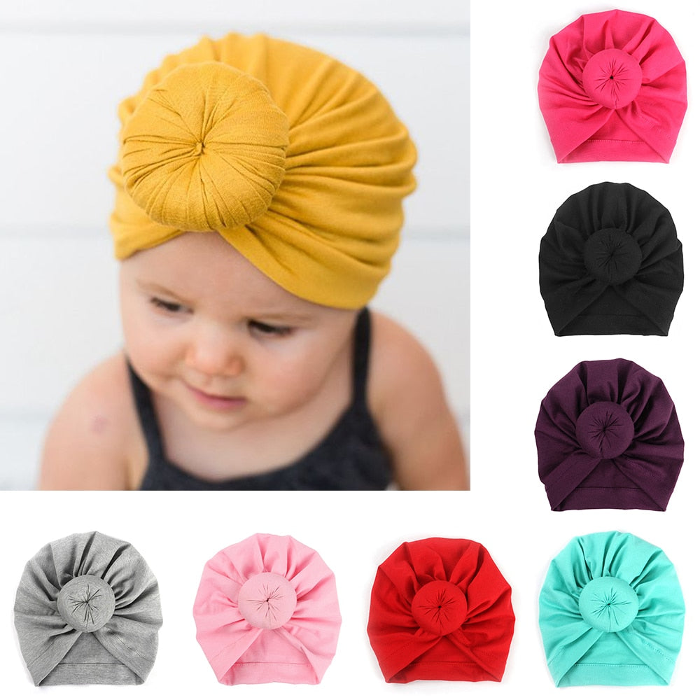 Girl's  Infant/Toddler Head Wrap Hat