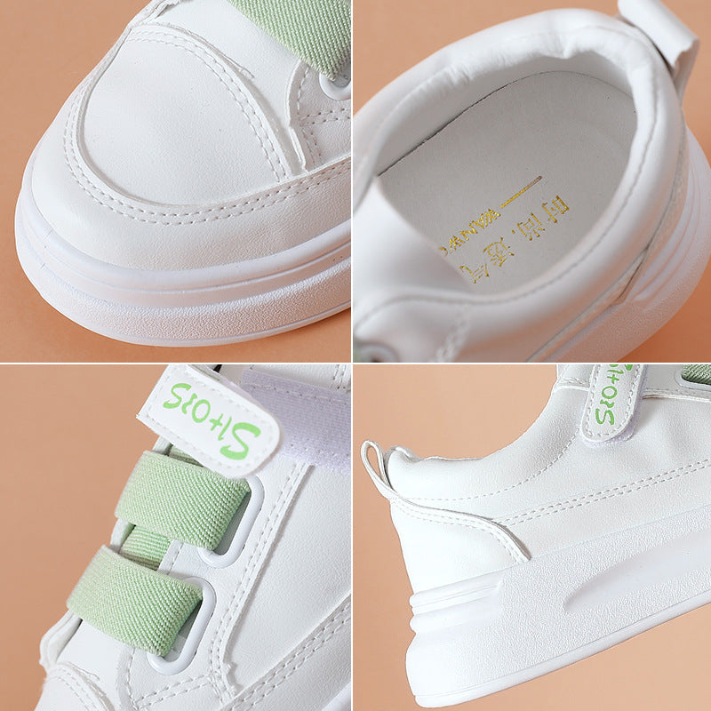 Women's Thick Bottom Velcro Strap Sneakers