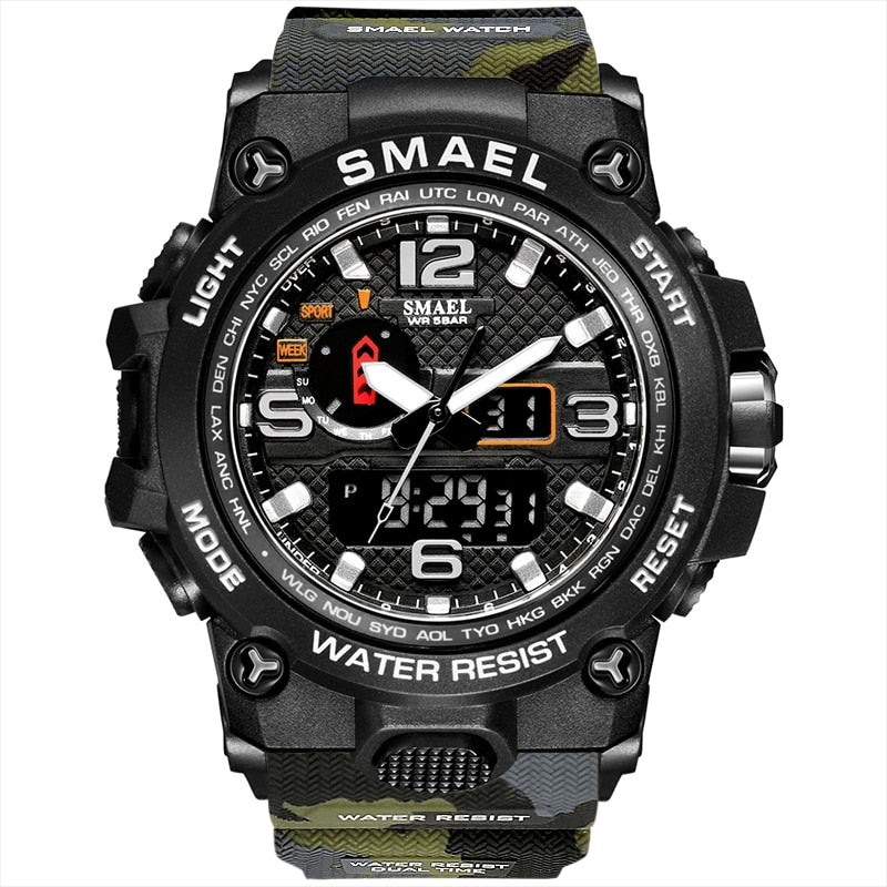 Men's 50M Waterproof Military Watch