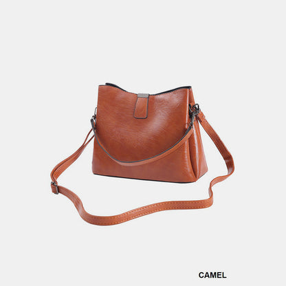 Vegan Leather Bucket Shoulder Bag