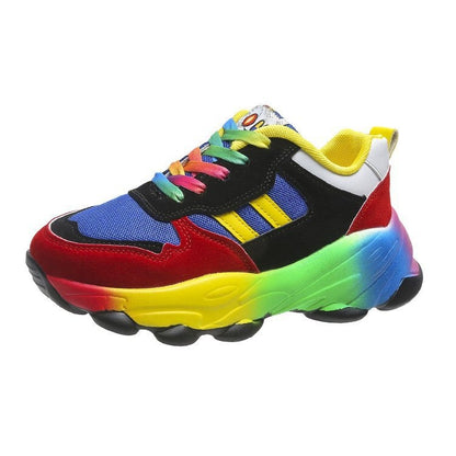 Women's Colorful Rainbow Sneakers