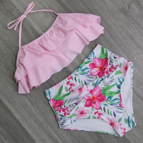 Women's Double Ruffle Bikini