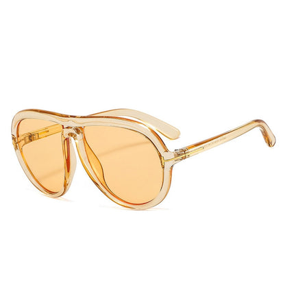 Women's Retro Oversized Pilot Sunglasses