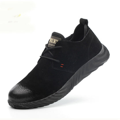Men's Suede Leather Steel Toe Work Shoes