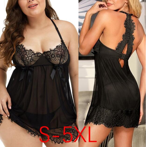 Women's Sexy Sheer Lace Sleepwear