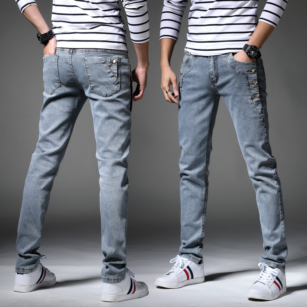 Men's Distressed Skinny Jeans