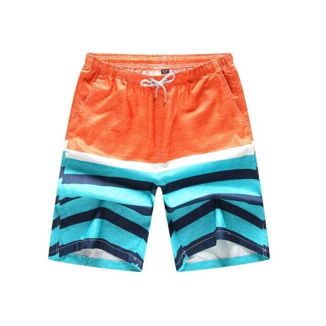 Men's Quick-Dry Printed Swimming Trunks