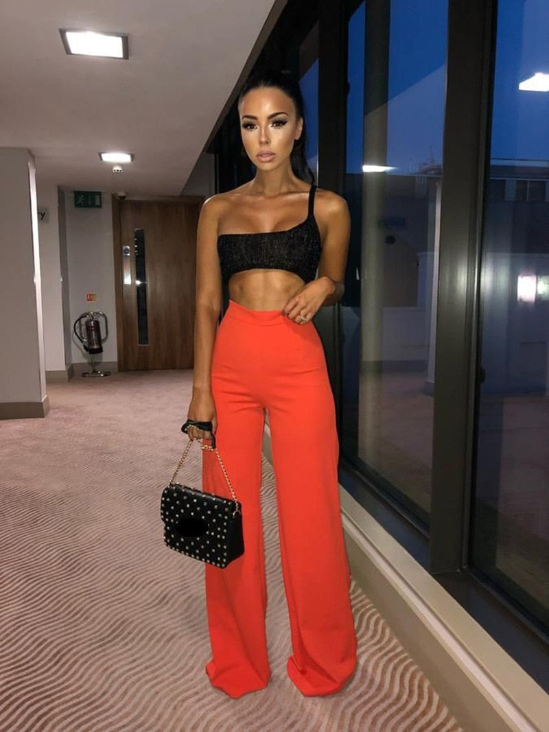 Women's High Waist Wide Leg Pants