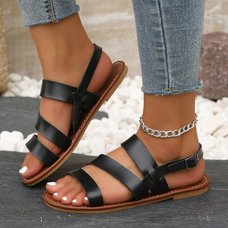 Women's Roman Style Slip-On Sandals