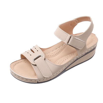 Women's Velcro Double Strap Thick Bottom Sandals