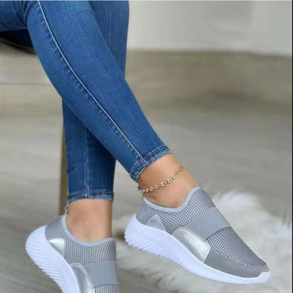 Women's Slip-On Solid Color Casual Sneakers