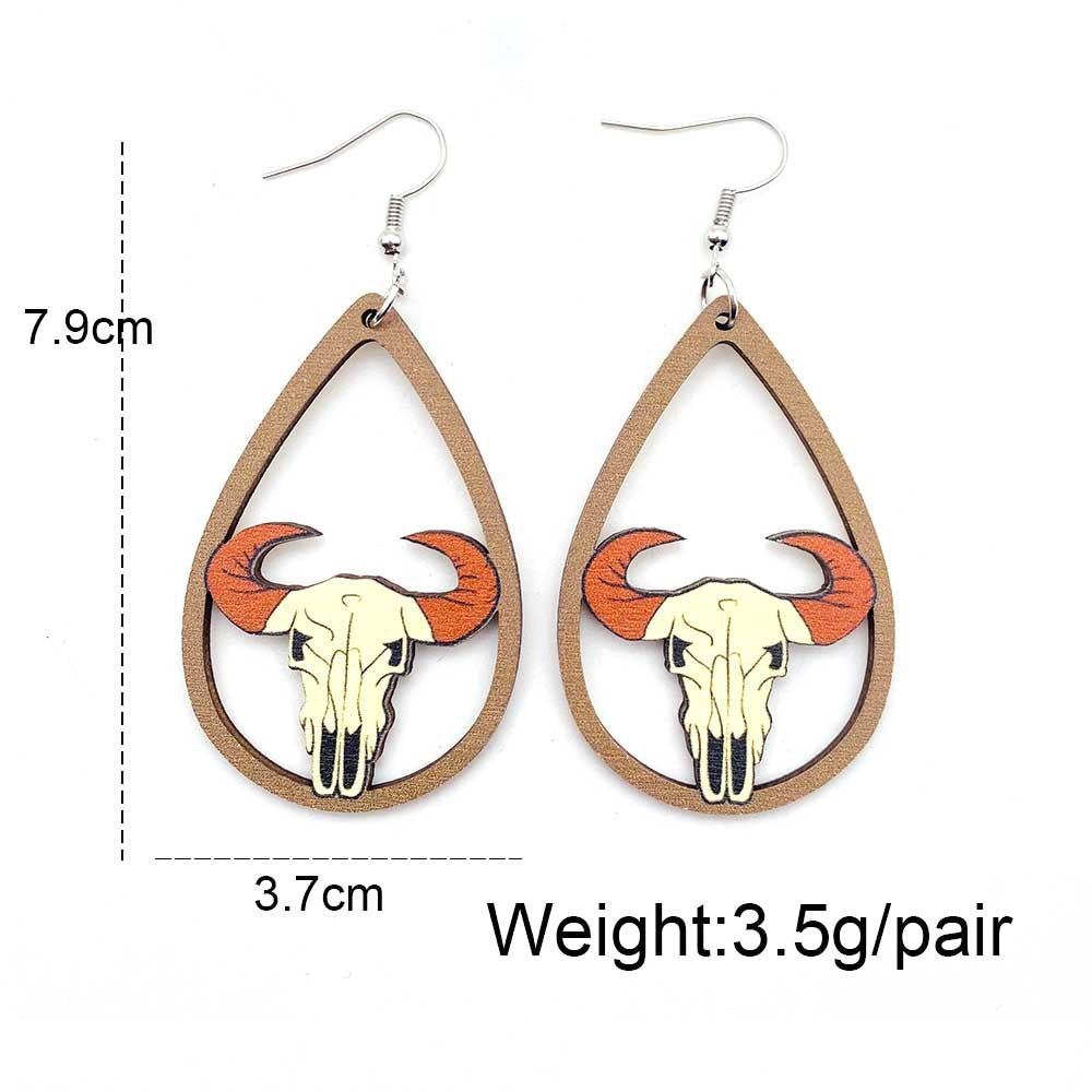 Women's Western Style Cow and Boots Earrings