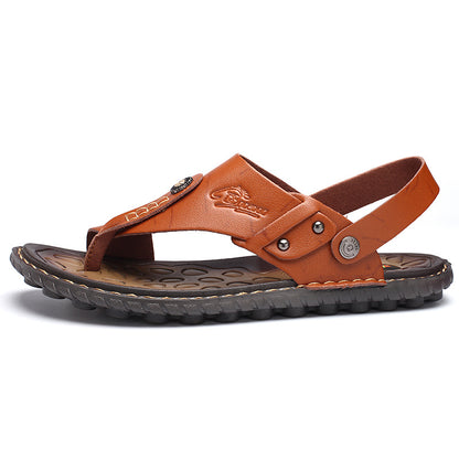 Men's Leather Open-Toes Sandals